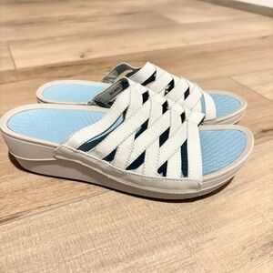 BareTraps Women's Beverly Slide Sandal grey blue size 7.5